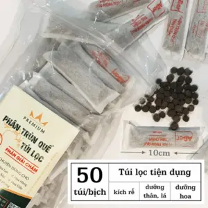 Phân Trùn Quế Túi Lọc Premium chuyên dùng cho hoa lan - Bịch 50 túi