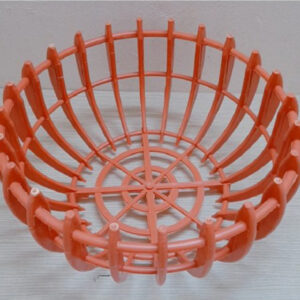 Set 5 chậu nhựa giả gỗ hình bí Φ20 cm (màu cam)