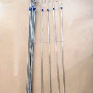 Set 5 móc kẽm treo chậu lan dài 1m