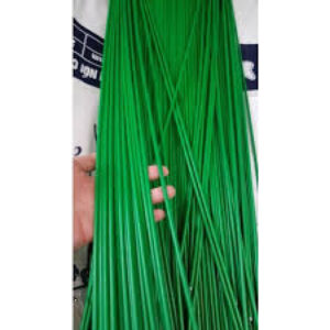 Set 10 que cắm lan lõi thép bọc nhựa dài 80cm, màu xanh