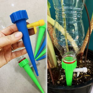 Set 5 vòi tưới nhỏ giọt gắn chai nhựa – Duy trì độ ẩm & cung cấp phân bón cho cây